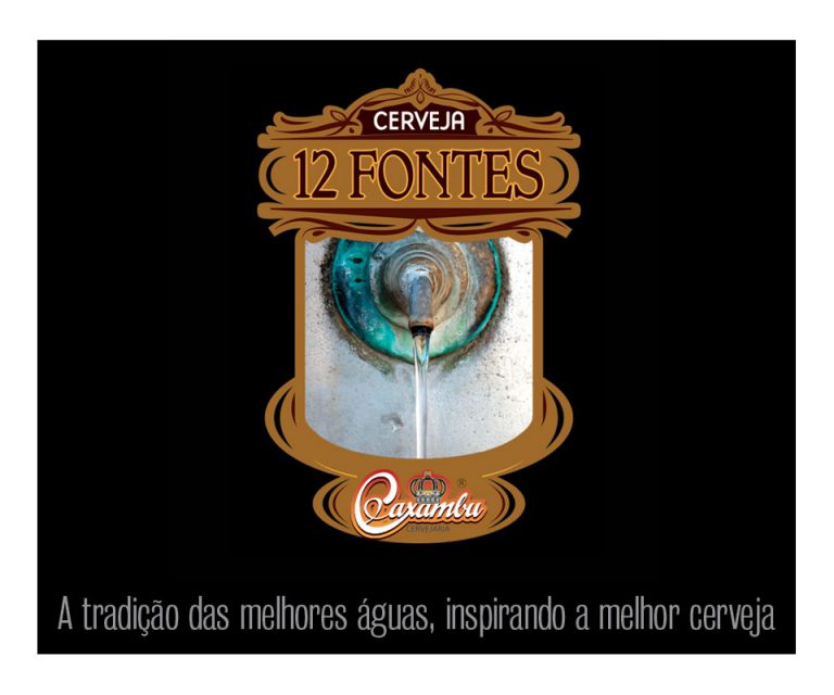 Rótulo e contra-rótulo para a edição das cervejas 12 fontes